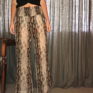 Show me your MuMu snakeskin pants